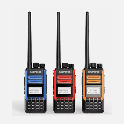 comprar BF-H7 Dual Band Portable Walkie Talkie VHF UHF 136-174MHZ 400-520MHZ IPX4 Waterproof with 1000-1500mAh Battery fabricação em linha
