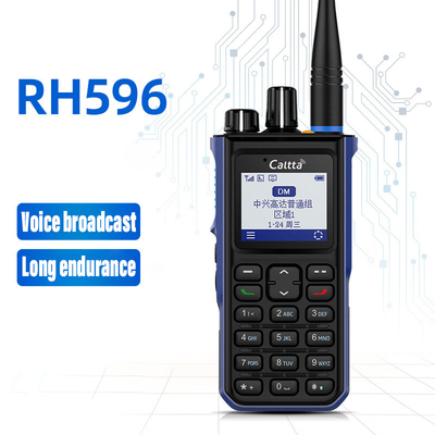 Rádio digital de duas vias RH596 Impermeável e à prova de poeira Ferroviária chamada digital Gravação de fala clara Walkie Talkies