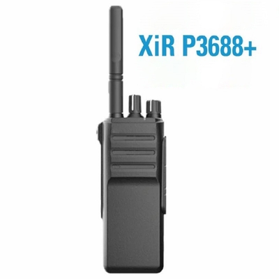 Radio digital de duas vias XIR P3688+ Função de GPS digital analógica portátil DMR Alarme de emergência