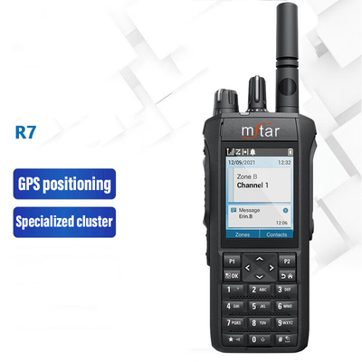 Rádio digital de dois sentidos R7 Claros e altos Chamadas GPS posicionamento Cluster especializado