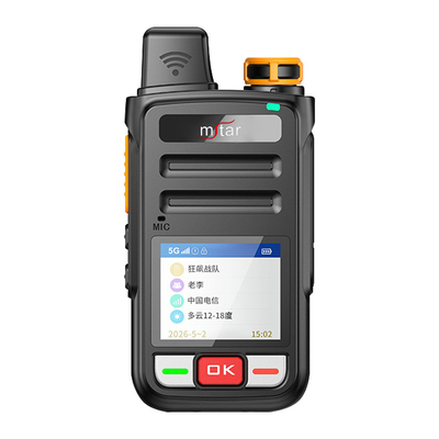 Previsão do tempo Walkie Talkies sem fio de longo alcance MSTAR 2 Way T808 Comunicação 5G Posicionamento GPS