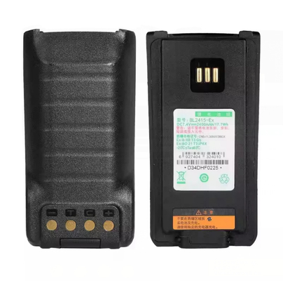 Bateria BL2415Ex Bateria recarregável de rádio de duas vias Bateria de iões de lítio intrinsecamente segura Bateria de lítio à prova de explosão