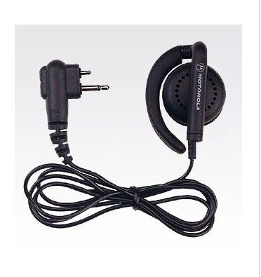 Fone de ouvido e microfone BDN6720 Receptor flexível sobre a orelha Fones de ouvido com fio preto