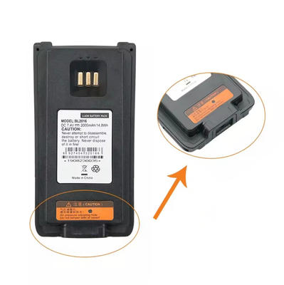 Bateria BL2016 Bateria de substituição para PD985 PD985U Walkie Talkie Bateria de rádio bidirecional