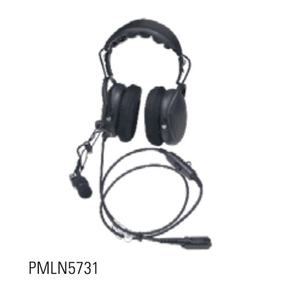 Fones de ouvido e microfone PMLN5731 Fones de ouvido duplos com botão de toque para falar