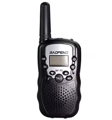 Análogo 2 Way Long Range Handheld Uhf Licença de Rádio Grátis Mini BF-T3 Kids BaoFeng T3 Walkie Talkie