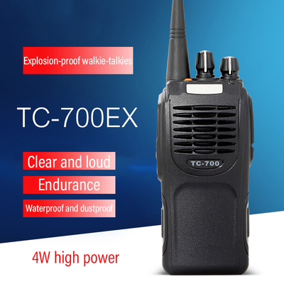 TC-700EX Impermeável Impermeável ao pó Hytera Dois caminhos de rádio à prova de explosão Alarme de emergência