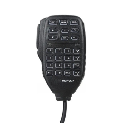 HM-207 PTT Transmissor de longa distância à prova d'água Walkie Talkie Microfone alto-falante preto