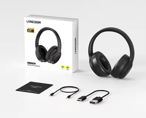 Novos fones de ouvido sem fio de cancelamento de ruído personalizados fones de ouvido estereofónicos dobráveis fones de ouvido de ouvido sem fio para fora de casa
