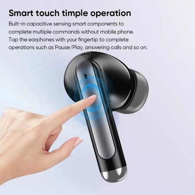 Acessórios de fones de ouvido sem fio para rádio de duas vias Bluetooth v5.4 Cancelação de ruído verdadeiros fones de ouvido sem fio com 51-60 ms de tempo de atraso sem fio e som