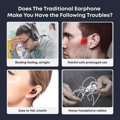 Acessórios de fones de ouvido abertos para rádio de duas vias Vida útil estimada da bateria de 10-15 horas Acessórios de estilo popular para rádio de duas vias com chipset Blurtrum