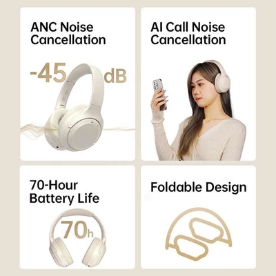 Best seller Cancelamento de ruído sem fio Headband Earbud Esporte fone de ouvido estéreo dobrável Deep Bass OEM Bluetooth fones de ouvido fone de ouvido