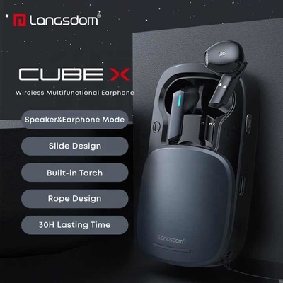 Langsdom Bluetooth Speaker Acessórios Para Radio Two Way Wireless Tempo de atraso de 41-50 ms Fones de ouvido à prova d'água Bluetooth com Chipset JL