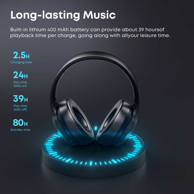 Langsdom Bluetooth Headset Acessórios Para Radio Blurtrum Chipset ANC Bluetooth Headphones para viajantes frequentes em viagens de negócios