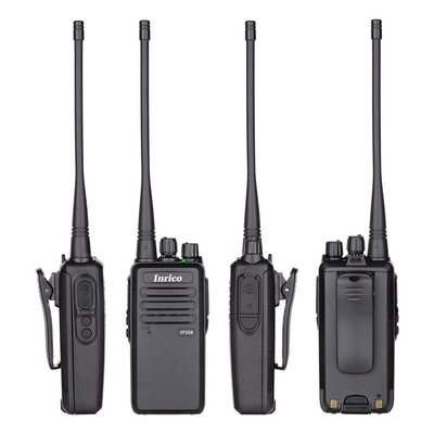 INRICO IP358 Radio à prova d'água de duas vias Acesso à informação dos membros da equipe com rádio à prova d'água de duas vias com classificação IP54 e impedância do microfone de 600Ω