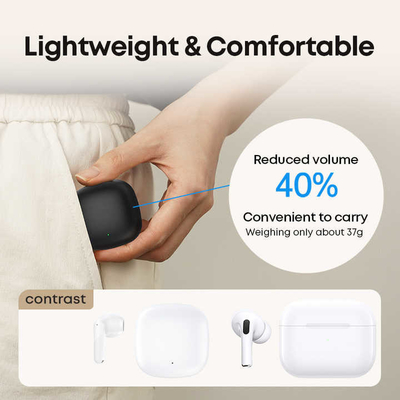 Fones de ouvido e microfone longa vida da bateria Fones de ouvido e microfone com capacidade de bateria de 250mAh e versão Bluetooth V5.3