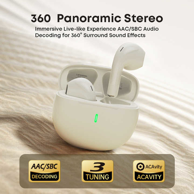 Fones de ouvido e microfone 250mAh Bateria Capacidade Bluetooth Cancelação de ruído Fones de ouvido com cancelação de ruído e 1-2 horas de tempo de carregamento