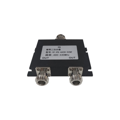 Divisor de potência, divisor de potência de micro-bandas bidireccional 400 - 430 MHz conector feminino de tipo N