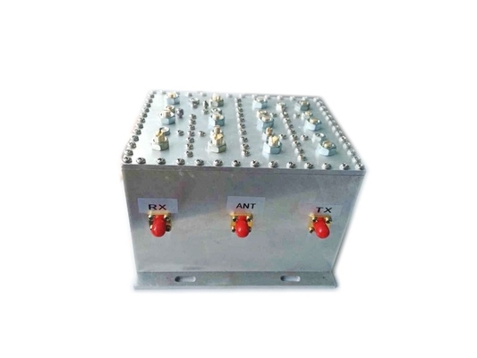 Duplexor de banda larga de cavidade de 100W 400M com perda de inserção de 1,5 flutuação de 0,9 e VSWR de 1,25 do fabricante