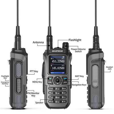 Tamanho de 135*60*33mm Excluindo Antena Baofeng Walkie Talkie Longo Alcance com Capacidade de Bateria de 2600mAh