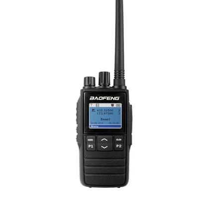 Baofeng DM1703 Digital DMR Rádio 5W UHF VHF Walkie Talkie Preto