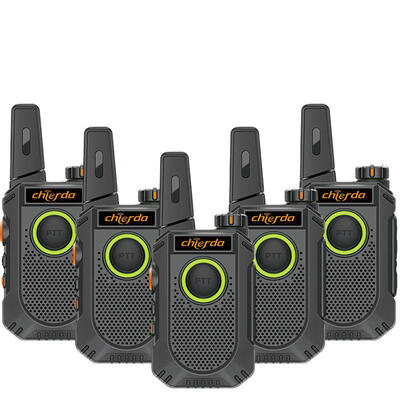 Rádio Comunicador Chierda TC18 Walkie Talkie com Carregamento Tipo-C e Proteção Anti-código de Quebra