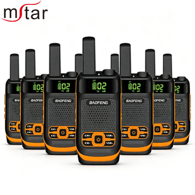 T19 Mini Walkie-Talkie de alta potência com alcance de 3 quilômetros e função de logotipo personalizado para uso externo